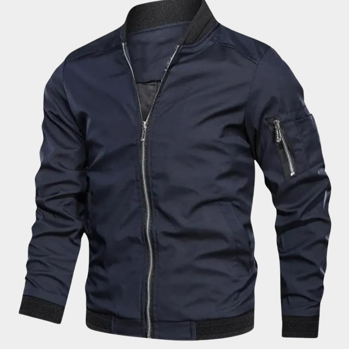 Herren Jacke im Casual-Stil für Herbst in Marineblau