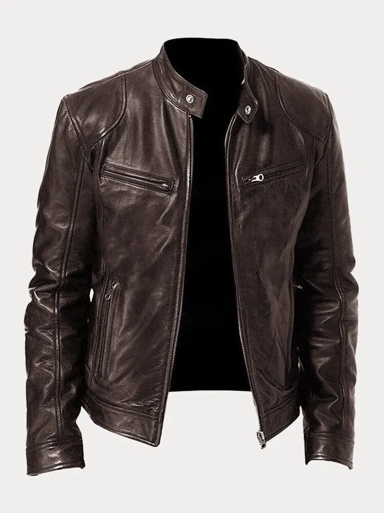 Herren Jacke im klassischen Stil für Herbst in Braun
