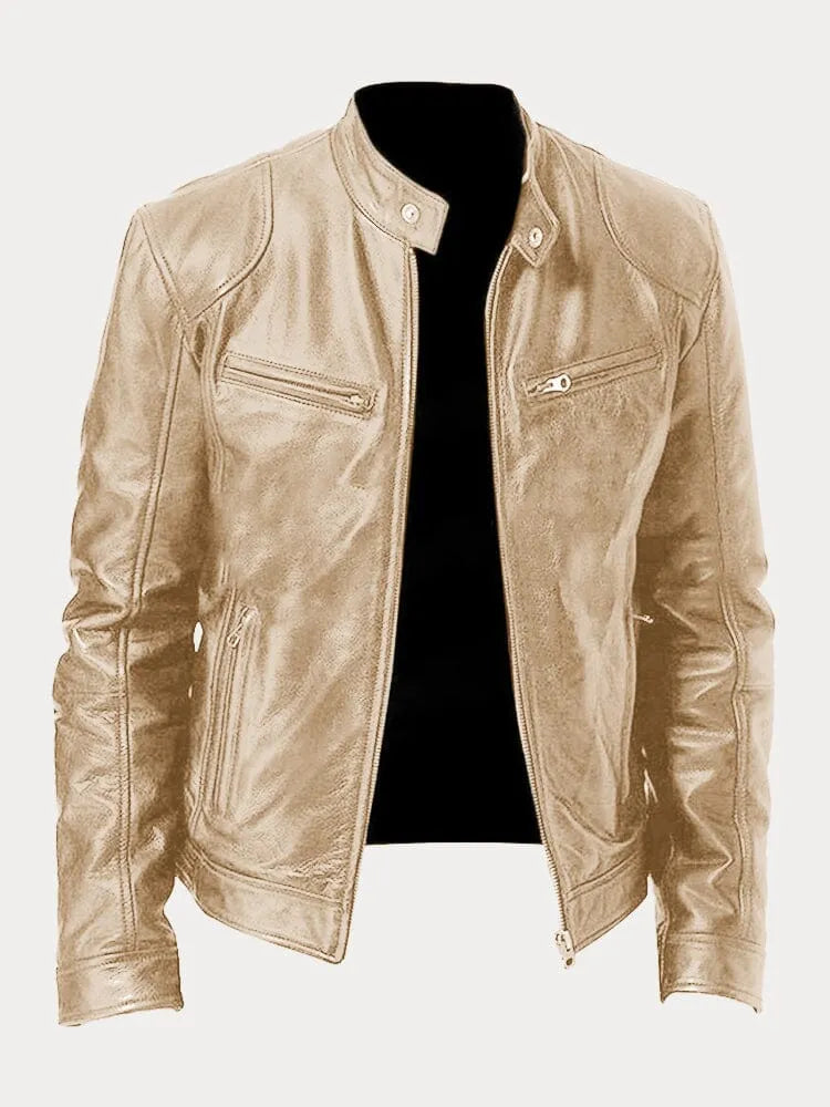 Herren Jacke im klassischen Stil für Herbst in Goldfarben