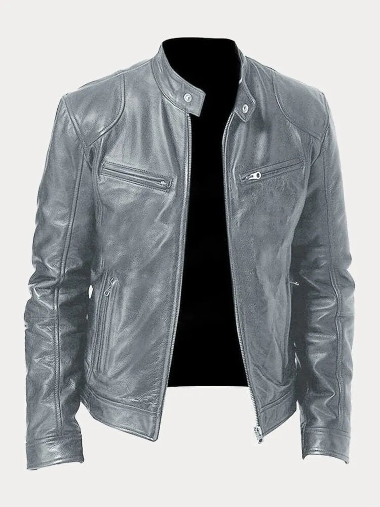 Herren Jacke im klassischen Stil für Herbst in Grau