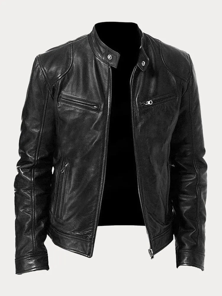 Herren Jacke im klassischen Stil für Herbst in Schwarz