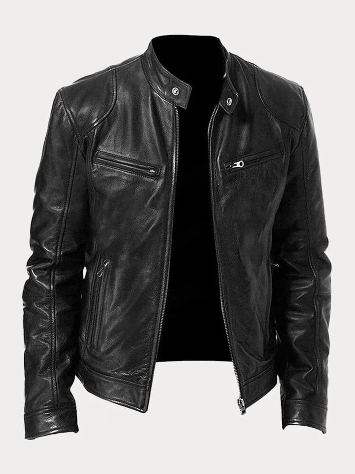 Herren Jacke im klassischen Stil für Herbst in Schwarz