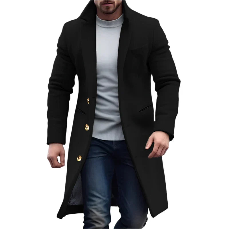 Herren Jacke klassisch tailiert für Business in Schwarz