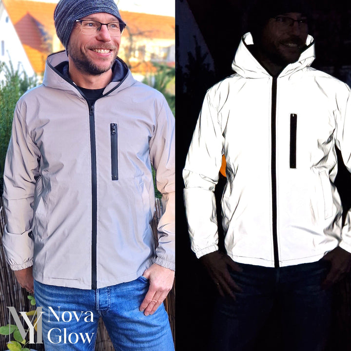 Herren Jacke mit Reflektoren für Outdoor