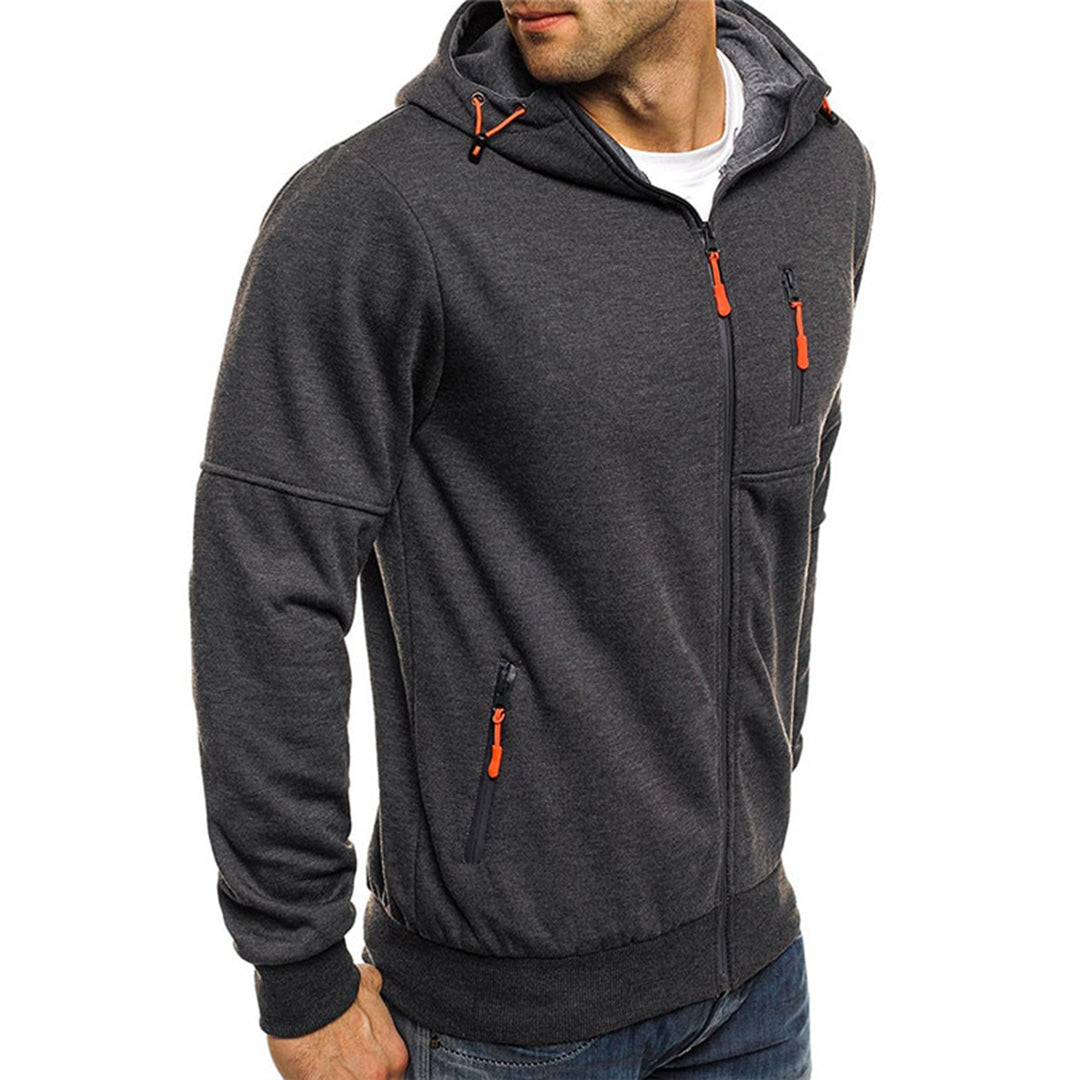 Herren Jacke mit Reißverschluss für Herbst (5)