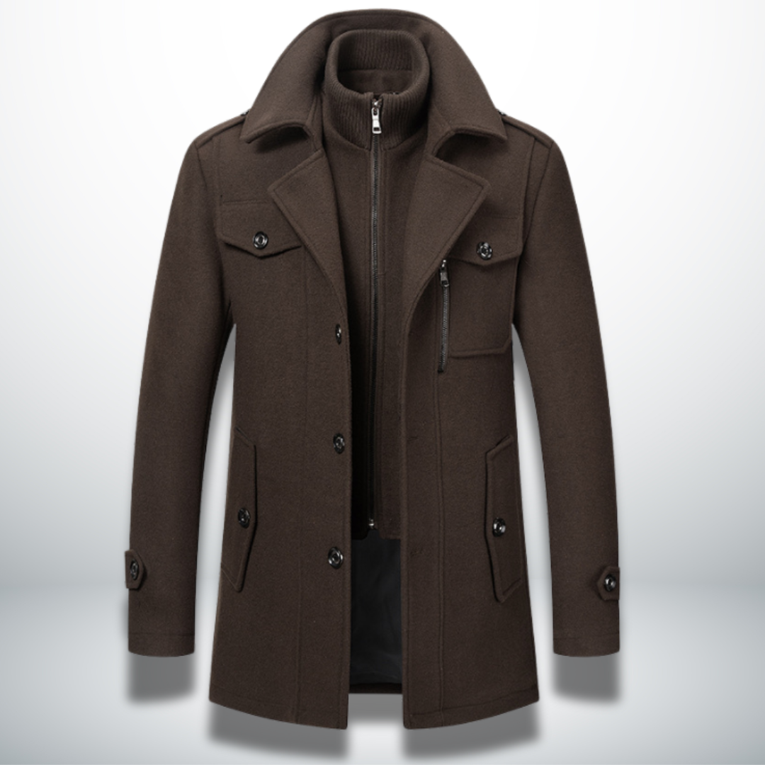 Herren Jacke Smart-Casual für Büro und Alltag in Braun 2