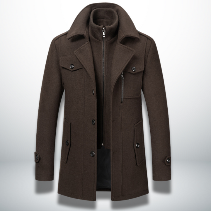 Herren Jacke Smart-Casual für Büro und Alltag in Braun 2