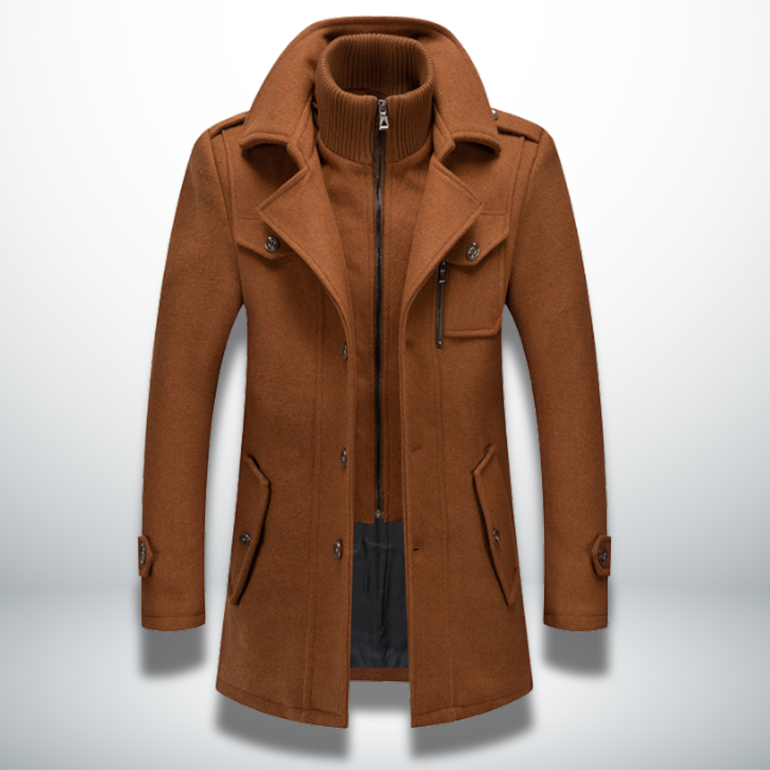 Herren Jacke Smart-Casual für Büro und Alltag in Braun