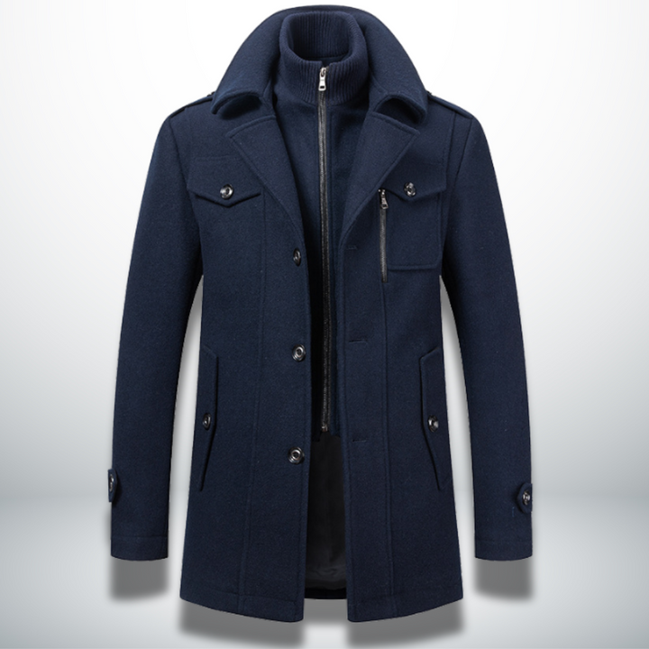 Herren Jacke Smart-Casual für Büro und Alltag in Dunkelblau