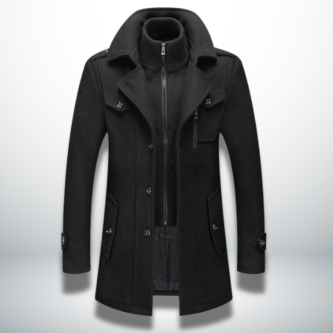 Herren Jacke Smart-Casual für Büro und Alltag in Schwarz