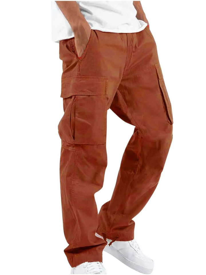 Herren Jogginghose im Cargo-Stil für den Alltag in Bronze