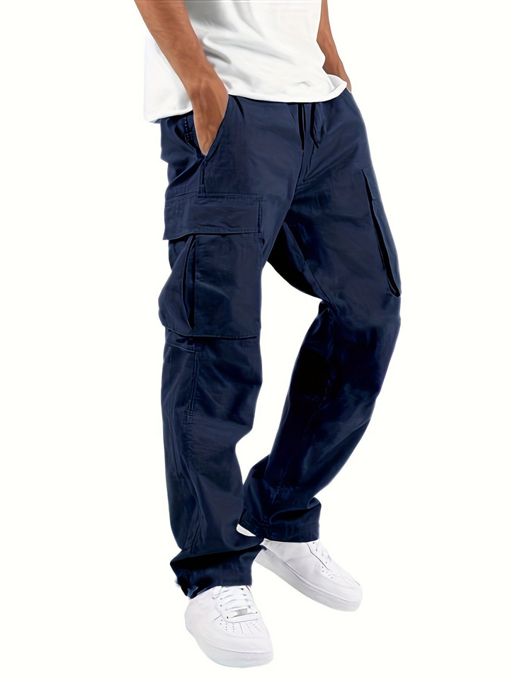 Herren Jogginghose im Cargo-Stil für den Alltag in Dunkelblau