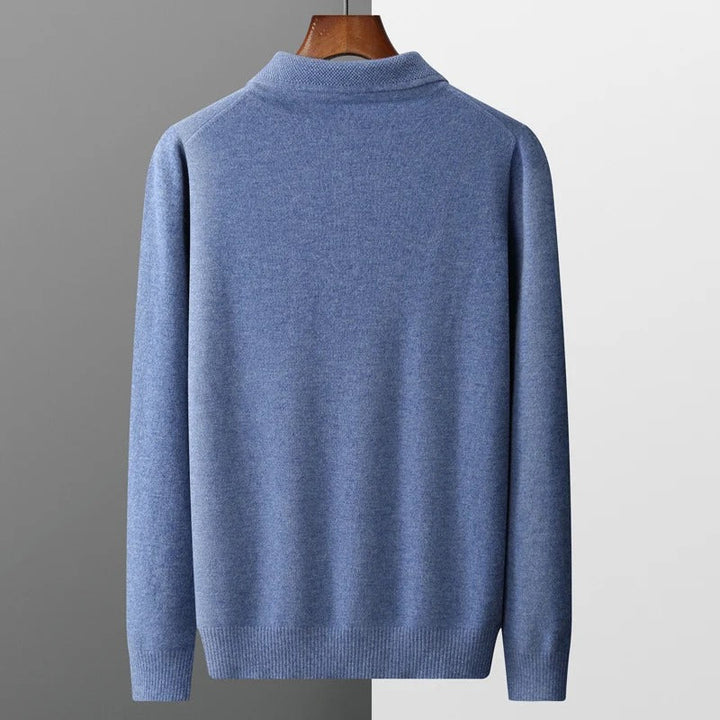 Herren Kaschmir Business Pullover Polostil (11)