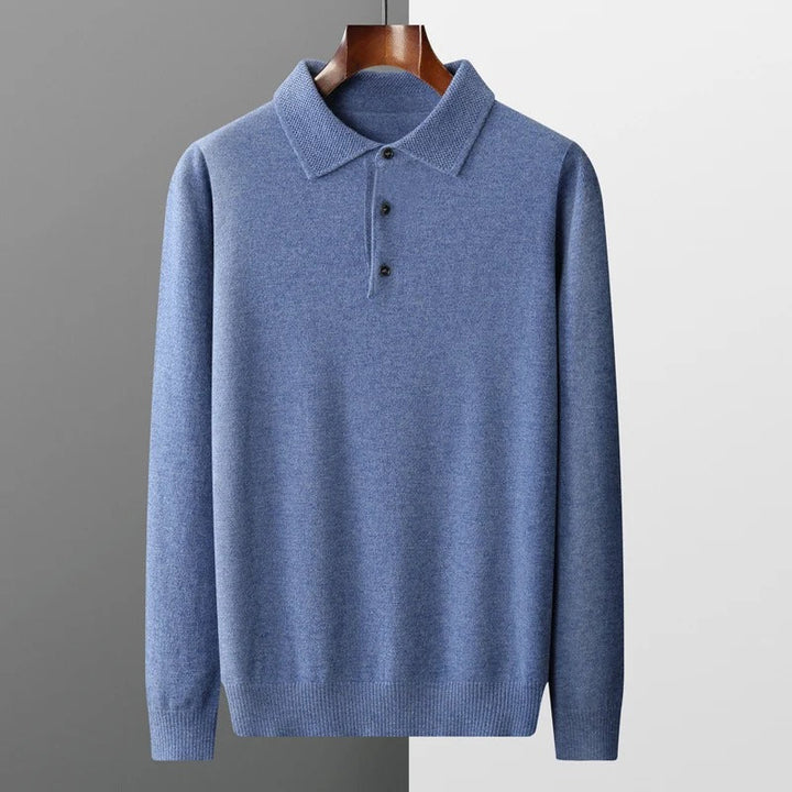Herren Kaschmir Business Pullover Polostil (12)