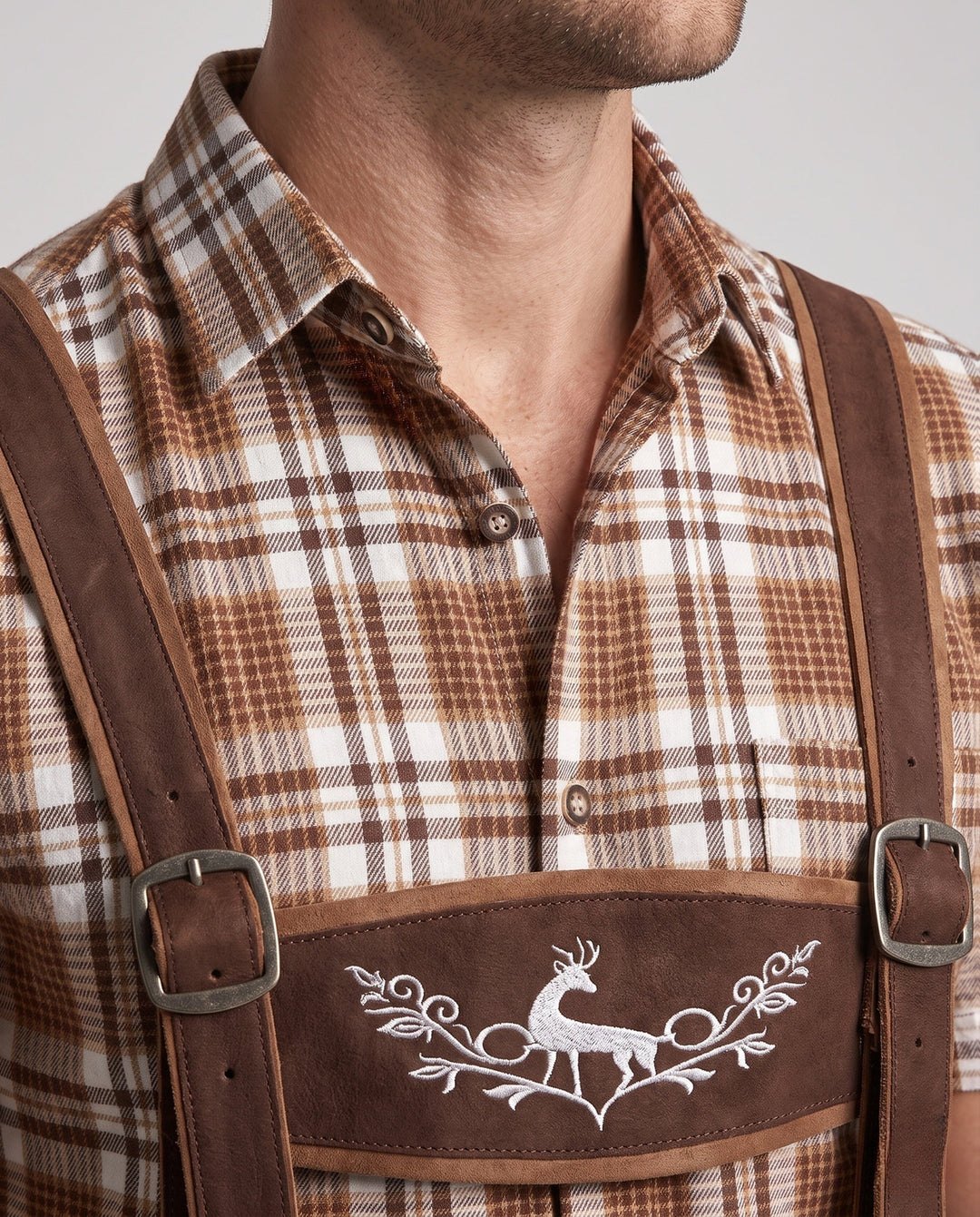 Herren Lederhose Oktoberfest im Trachtenstil (2)