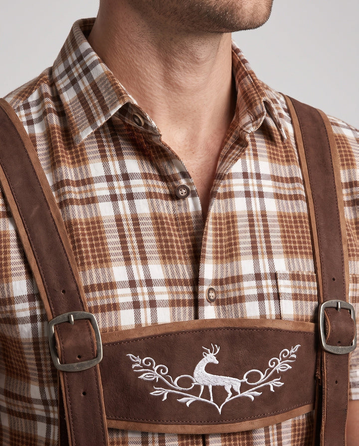 Herren Lederhose Oktoberfest im Trachtenstil (2)