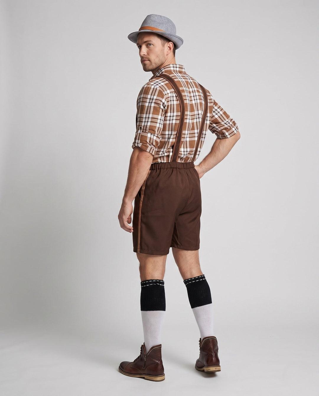 Herren Lederhose Oktoberfest im Trachtenstil (3)