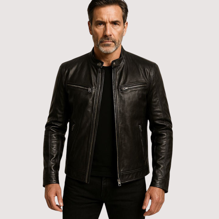 Herren Lederjacke elegant für den Herbst