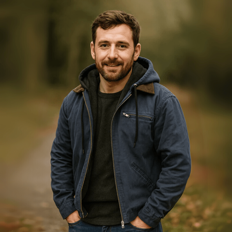 Herren Lederjacke im Urban-Stil mit Kapuze (4)