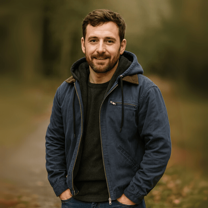 Herren Lederjacke im Urban-Stil mit Kapuze (4)