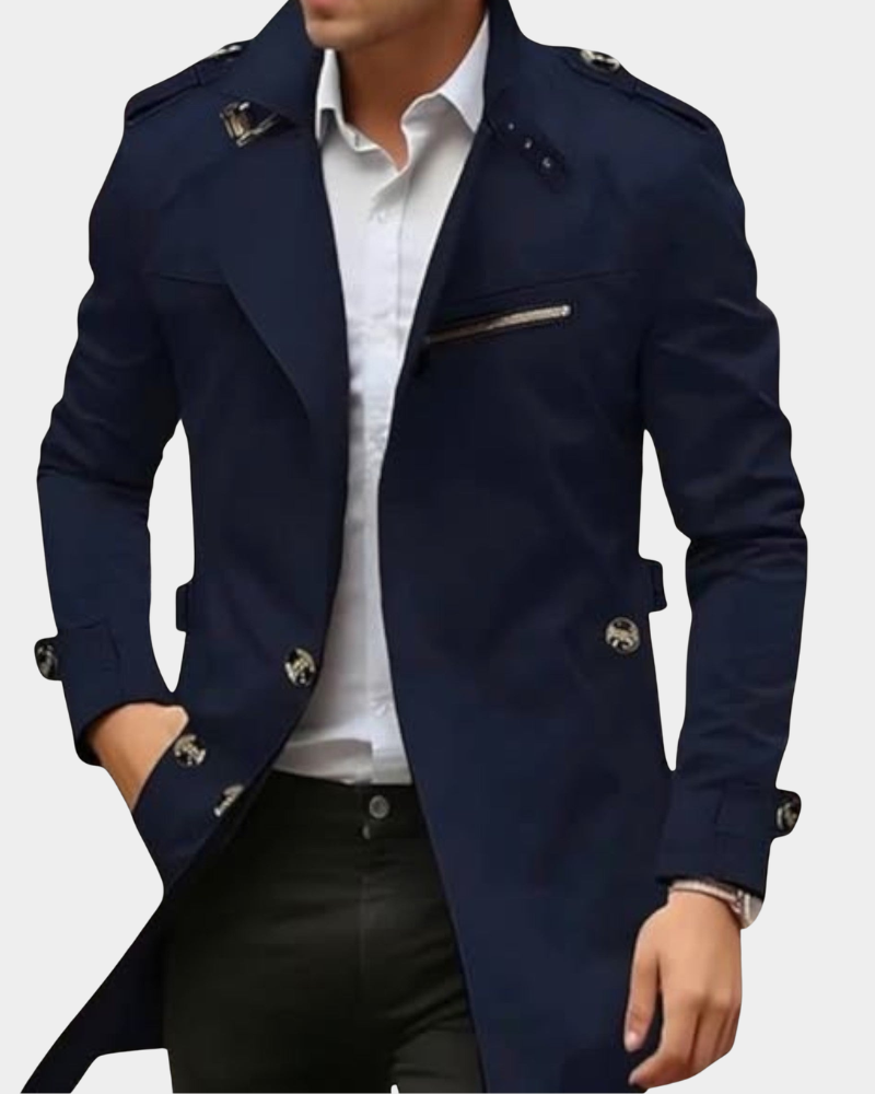 Herren leichte Daunenjacke zum Alltag in Blau
