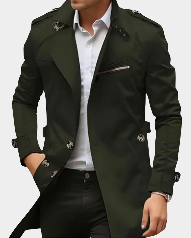 Herren leichte Daunenjacke zum Alltag in Grün