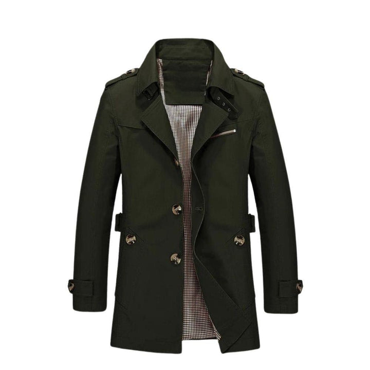 Herren Mantel für Herbst und Outdoor in Grün