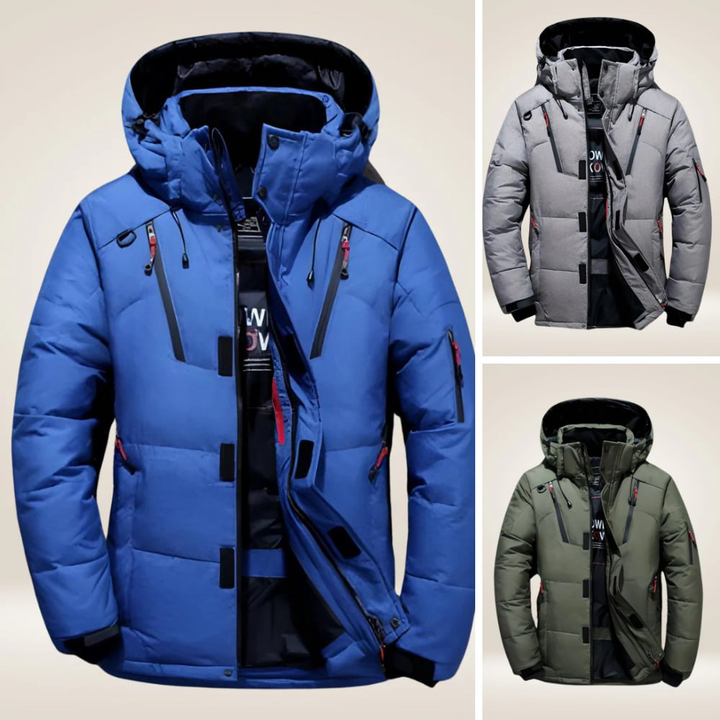 Herren Parka schwarz wetterfest für Herbst (13)