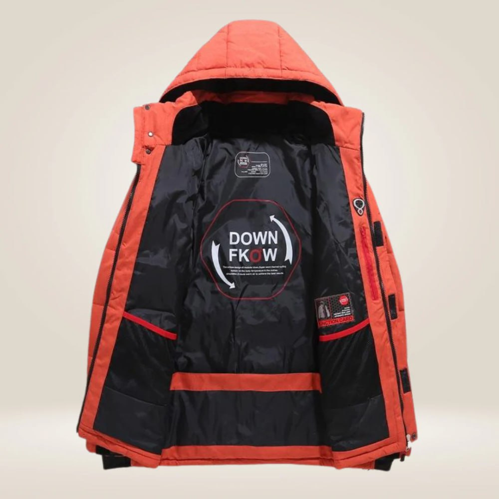 Herren Parka schwarz wetterfest für Herbst (6)