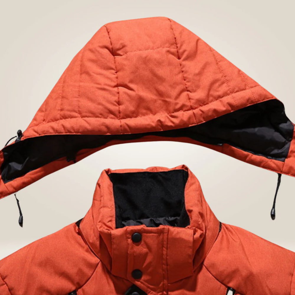 Herren Parka schwarz wetterfest für Herbst (9)