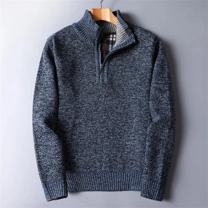 Herren Pullover im Boho-Stil für Herbst in Blau