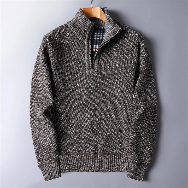 Herren Pullover im Boho-Stil für Herbst in Braun
