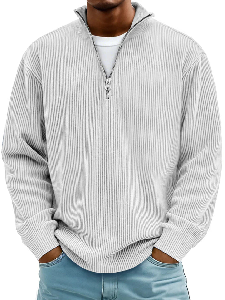 Herren Pullover im modernen Schnitt für Herbst in Weiß