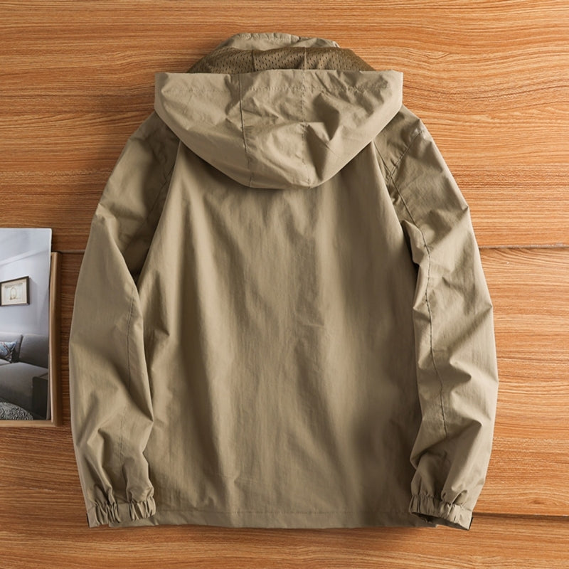 Herren Regenjacke im klassischen Outdoor-Stil (2)