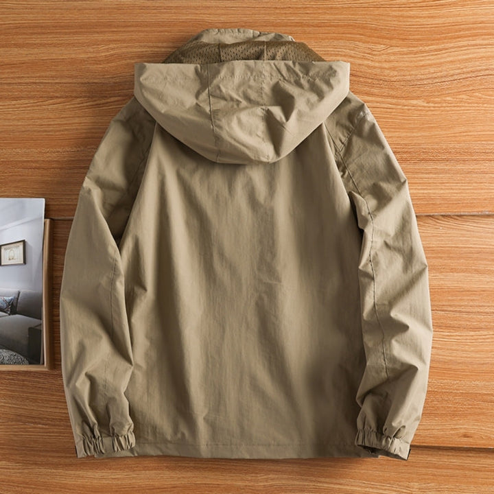 Herren Regenjacke im klassischen Outdoor-Stil (2)