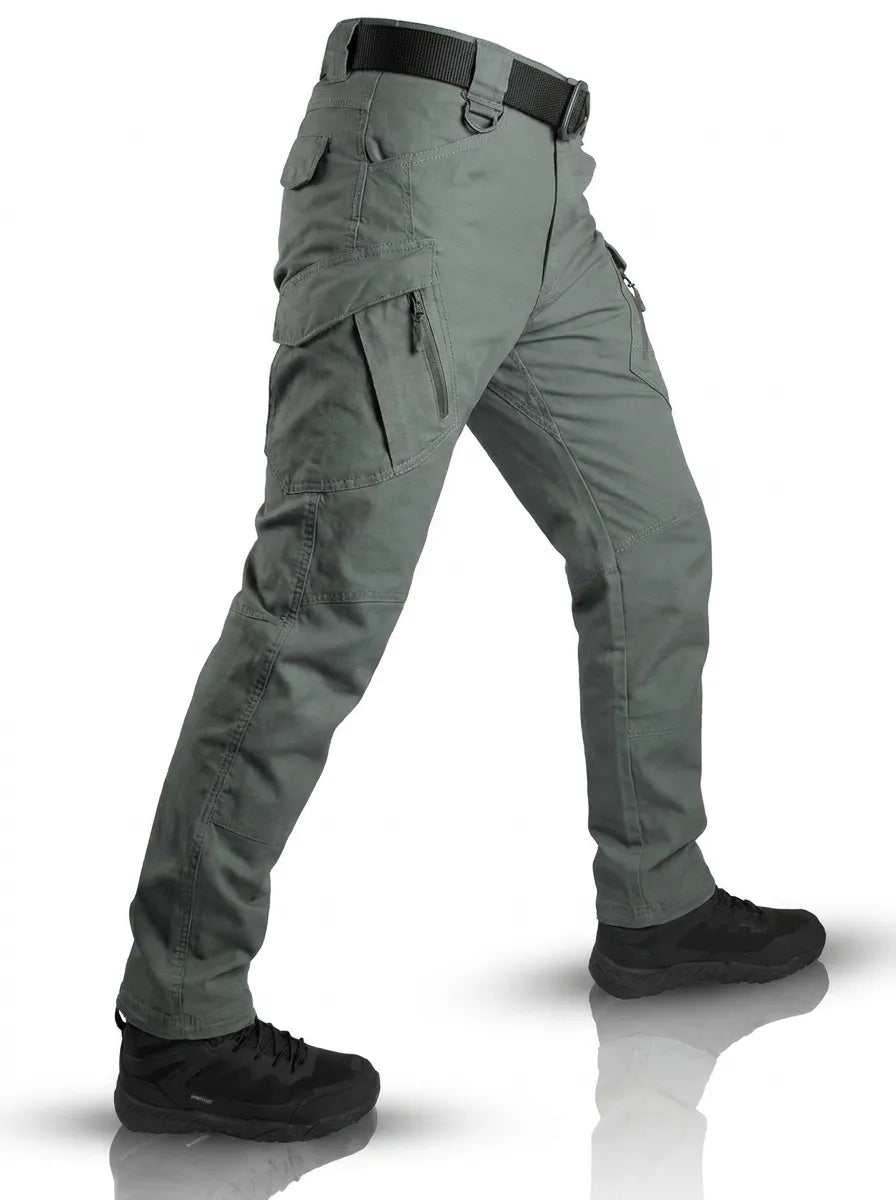 Herren Robuste Outdoor-Hose mit Taschensystem in Grün