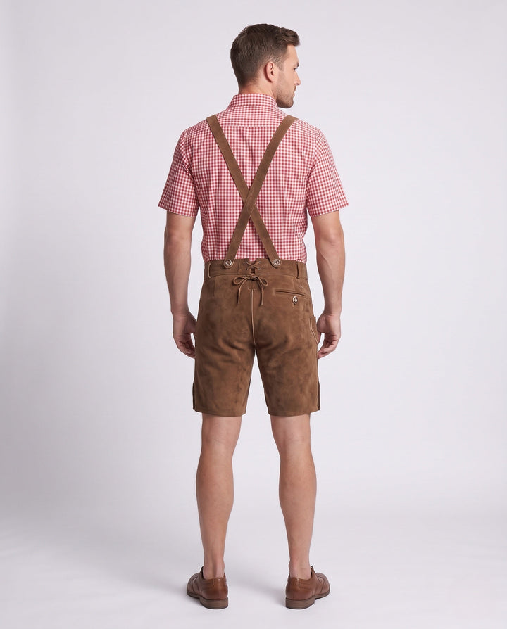 Herren Rustikale Lederhose für Oktoberfest (3)