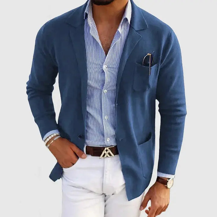 Herren Strickjacke für Beruf und Alltag in Blau