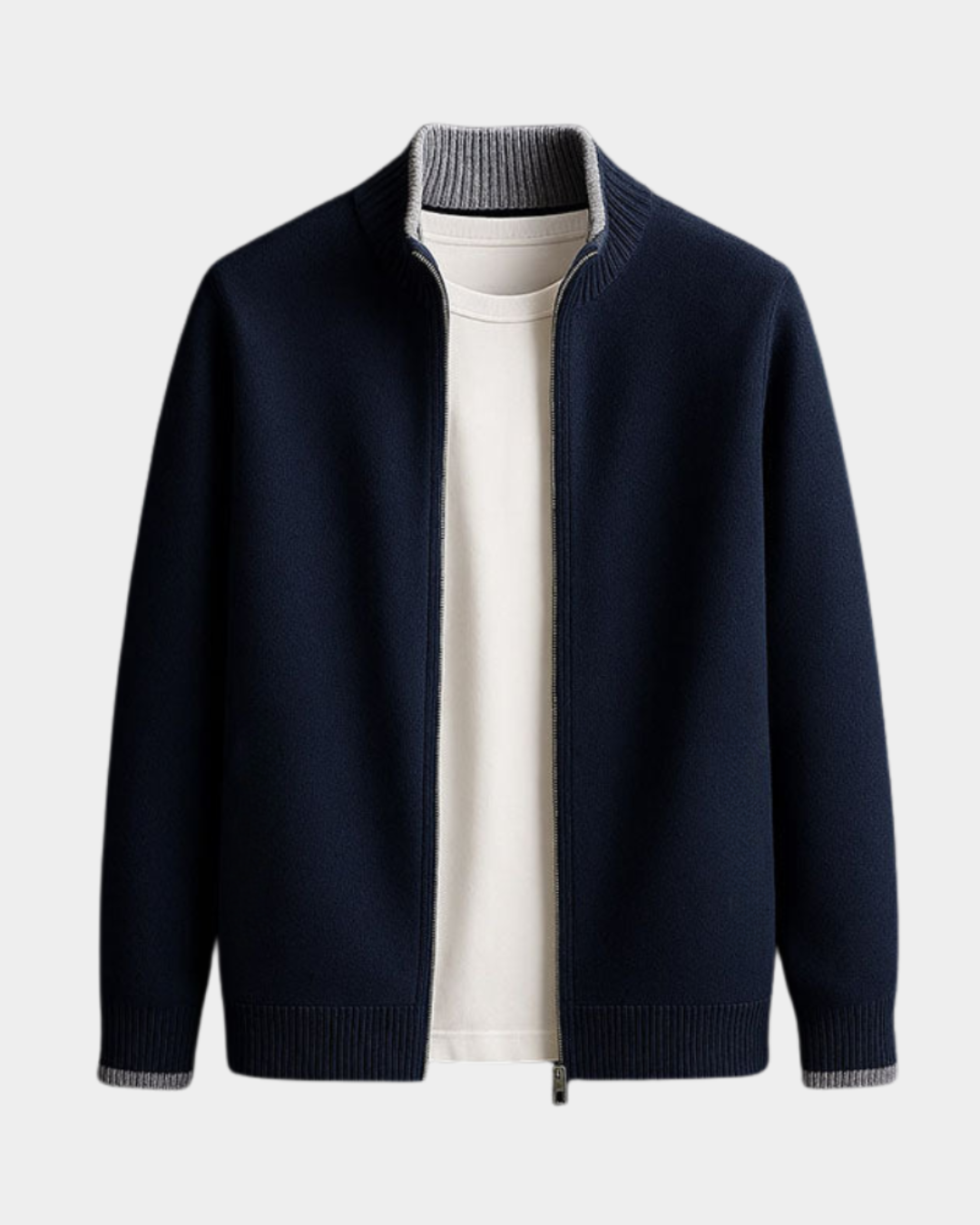 Herren Strickweste elegant im italienischen Stil in Blau