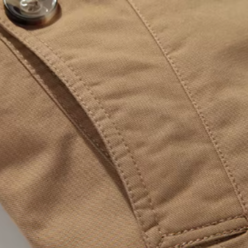 Herren Trench-Jacke gepolstert klassischer Schnitt (10)