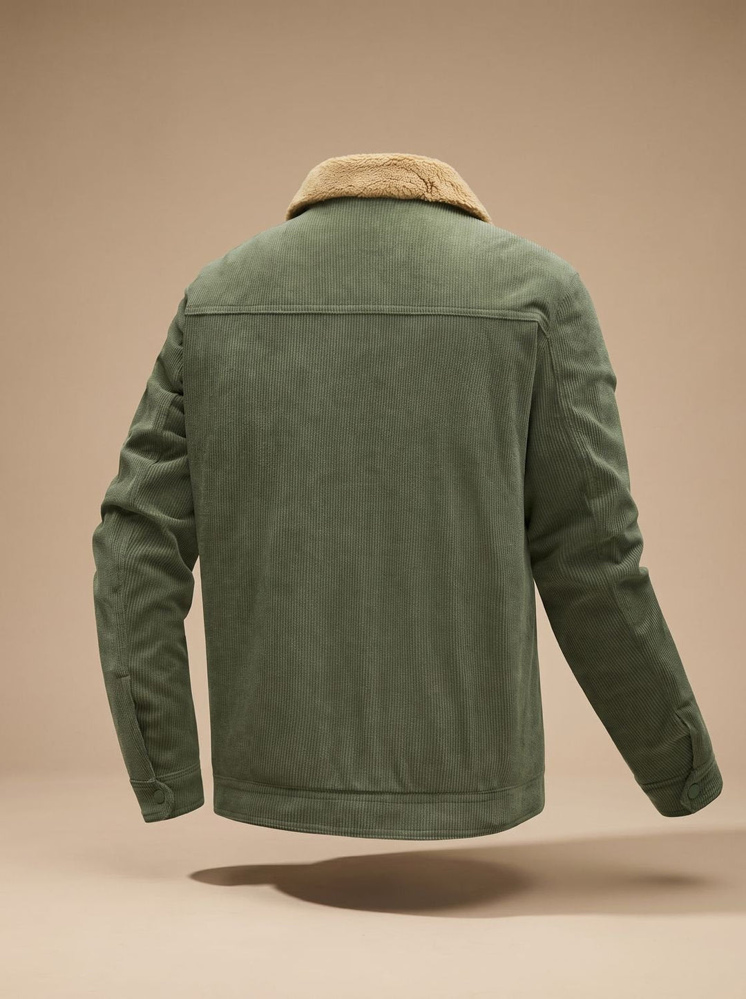Herren Übergangsjacke aus Cord mit Sherpa-Futter (2)