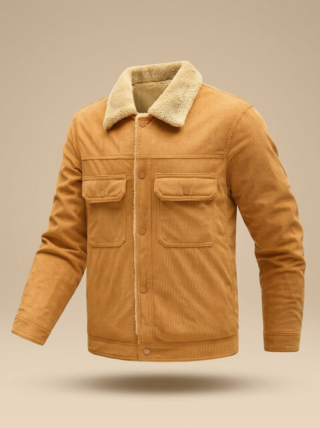 Herren Übergangsjacke aus Cord mit Sherpa-Futter (4)