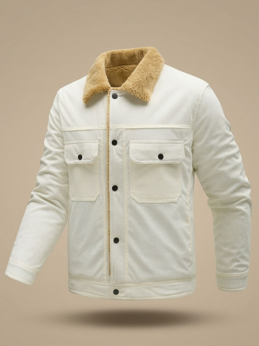 Herren Übergangsjacke aus Cord mit Sherpa-Futter (5)