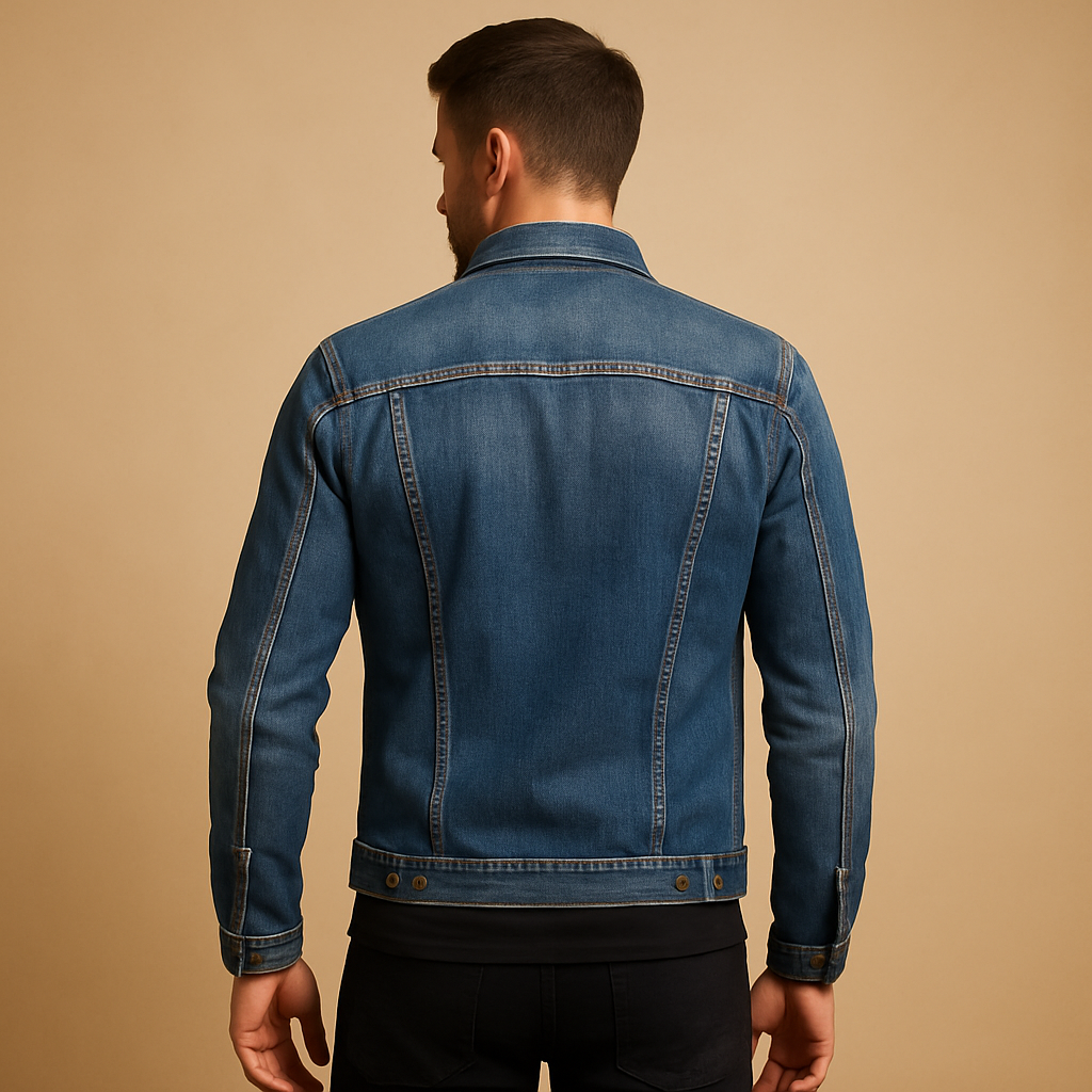 Herren Übergangsjacke aus Denim, klassisch und vielseitig (2)
