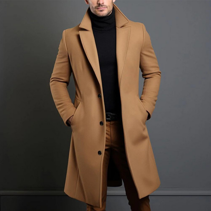 Herren Übergangsjacke elegant für den Winter in Braun