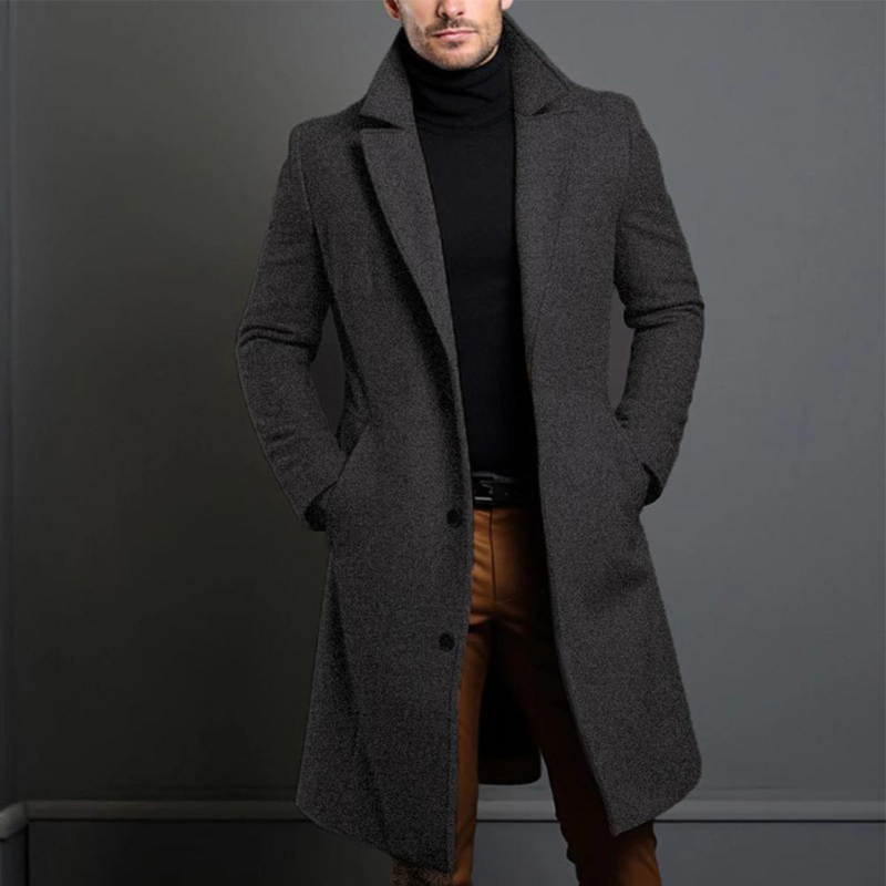 Herren Übergangsjacke elegant für den Winter in Grau
