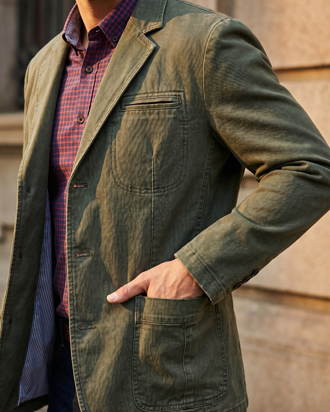 Herren Übergangsjacke im klassischen tailorierten Stil (7)