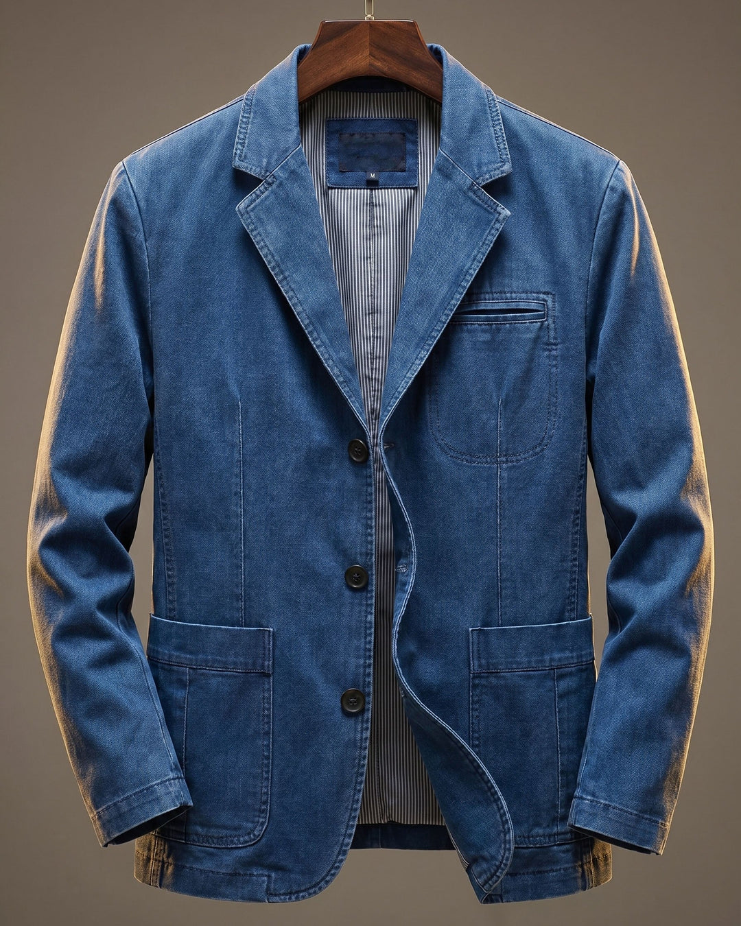 Herren Übergangsjacke im klassischen tailorierten Stil in Blau