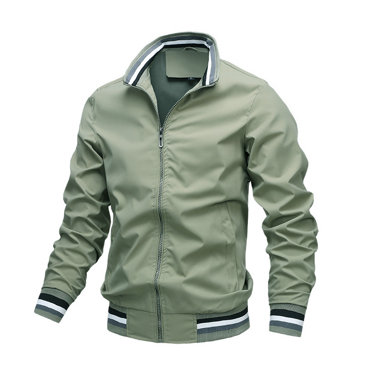 Herren Übergangsjacke im modernen Casual-Stil in Grün