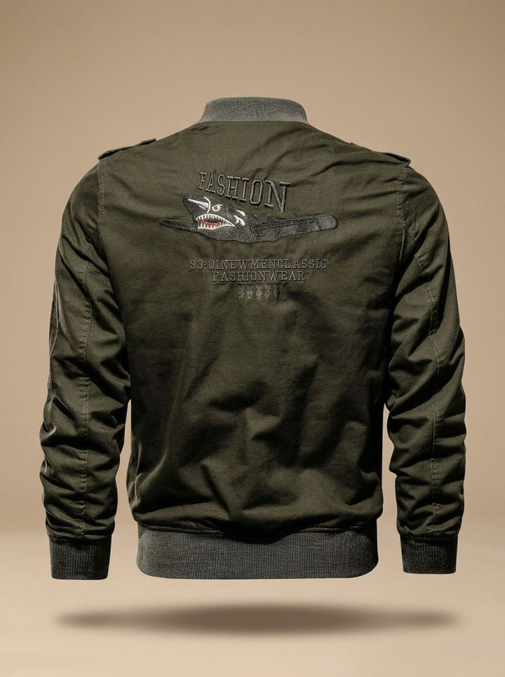 Herren Übergangsjacke mit Reißverschluss im Casual-Stil (4)
